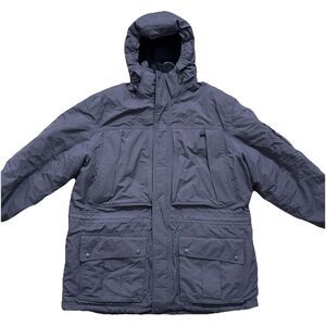 L.L. Bean Baxter State Parka Men's XXL Gray Goose Down Hooded Outdoor Heavy